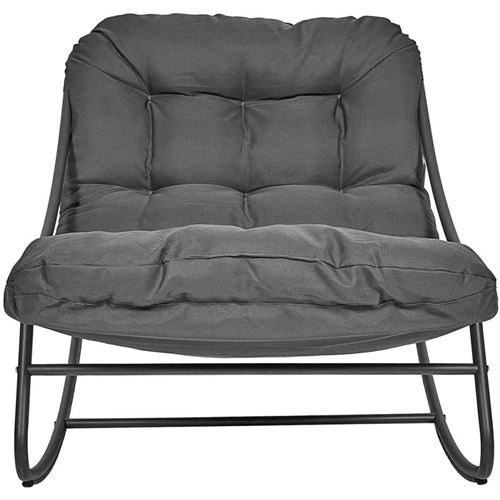 Outdoor Rocking Chair – Anthracite Grey – Metal Frame